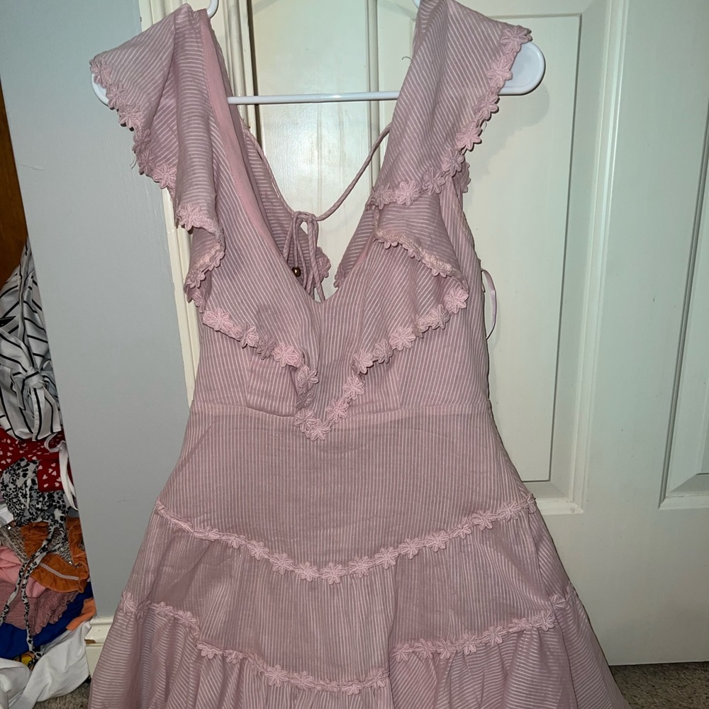 Hello Molly Lilac Ruffle Mini Dress - Picture 2 of 5